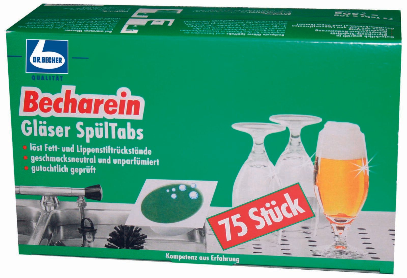 Pastilles pour lave-vaisselle DR.BECHER Becharein 75 pièces 1 pack = 75 pièces — lot de 75 pièces