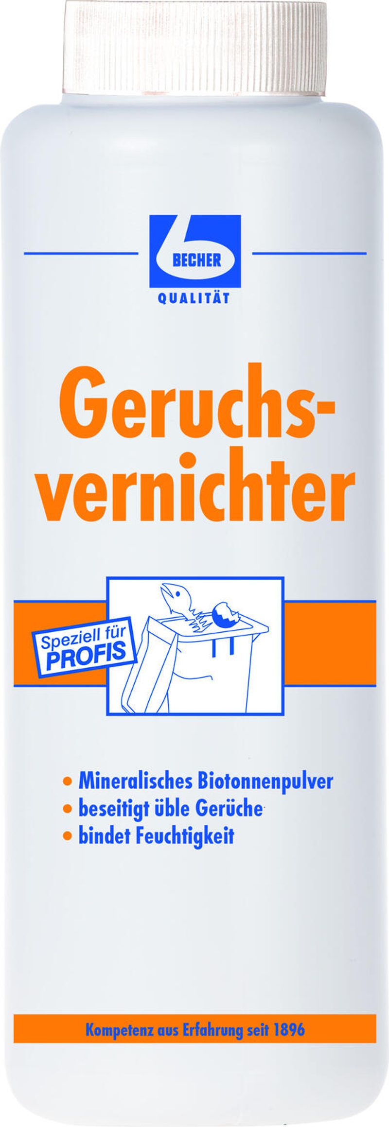 Poudre désodorisante pour poubelles Becher Citron 0,75 kg