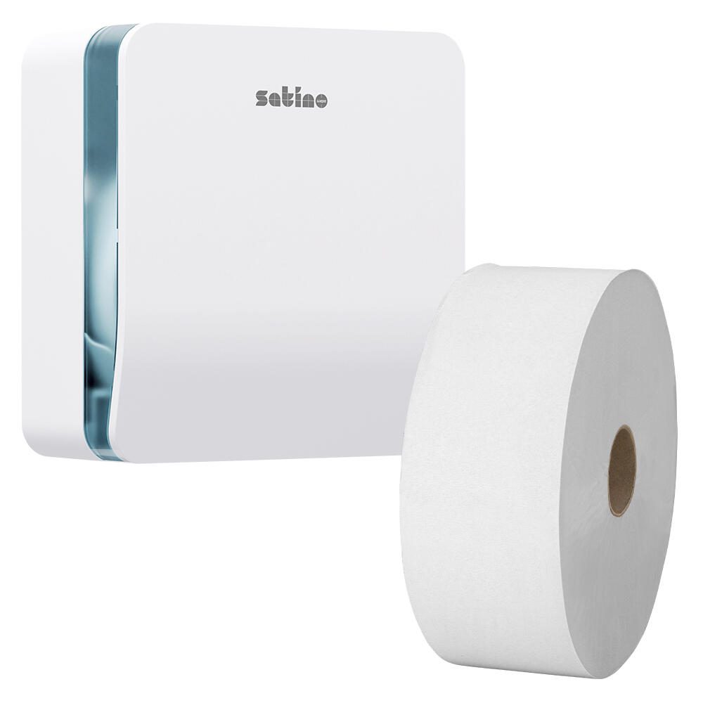 Satino by wepa Distributeur de papier toilette HYGINITY S JT1 Système blanc