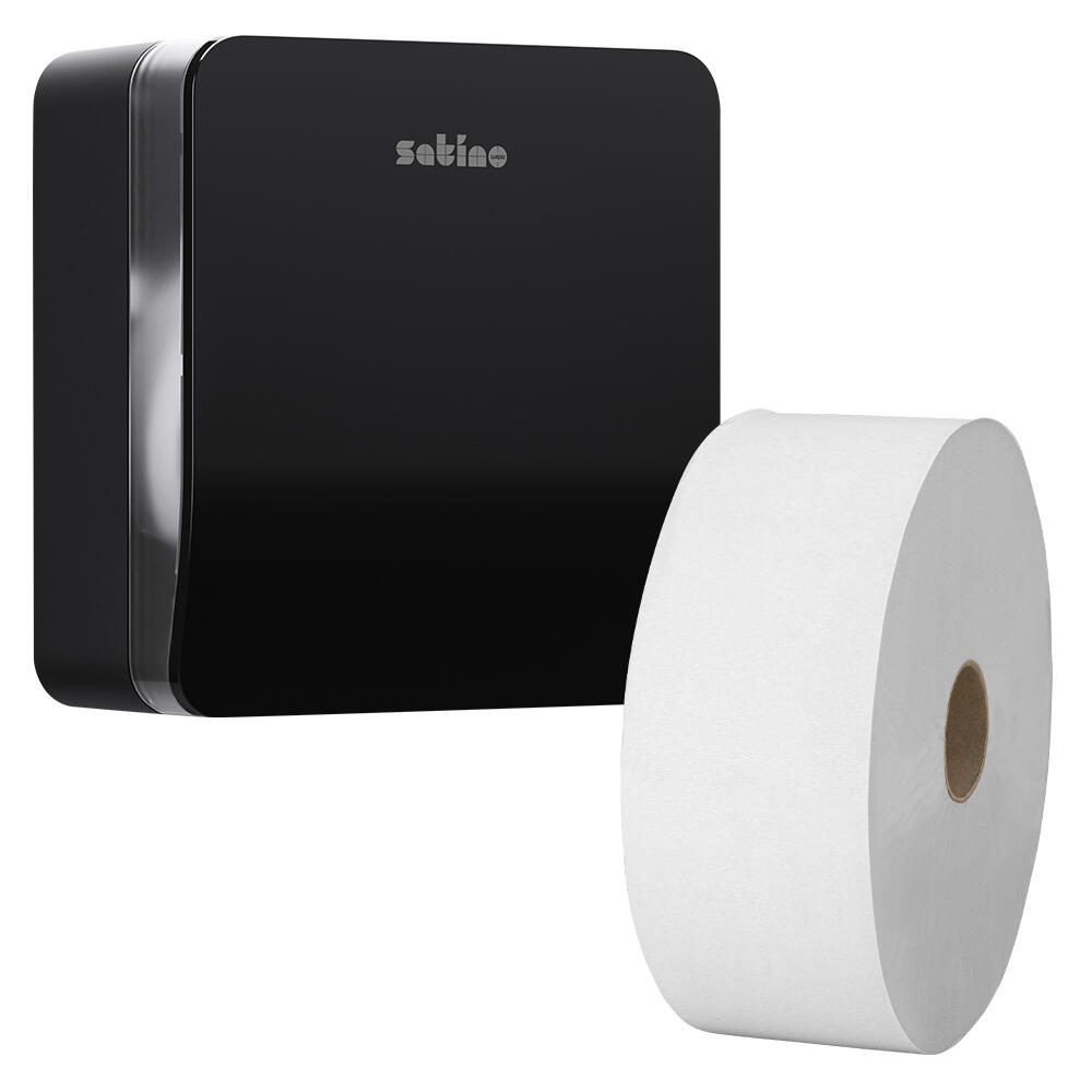 Satino by wepa Distributeur de papier toilette HYGINITY S JT1 Système noir