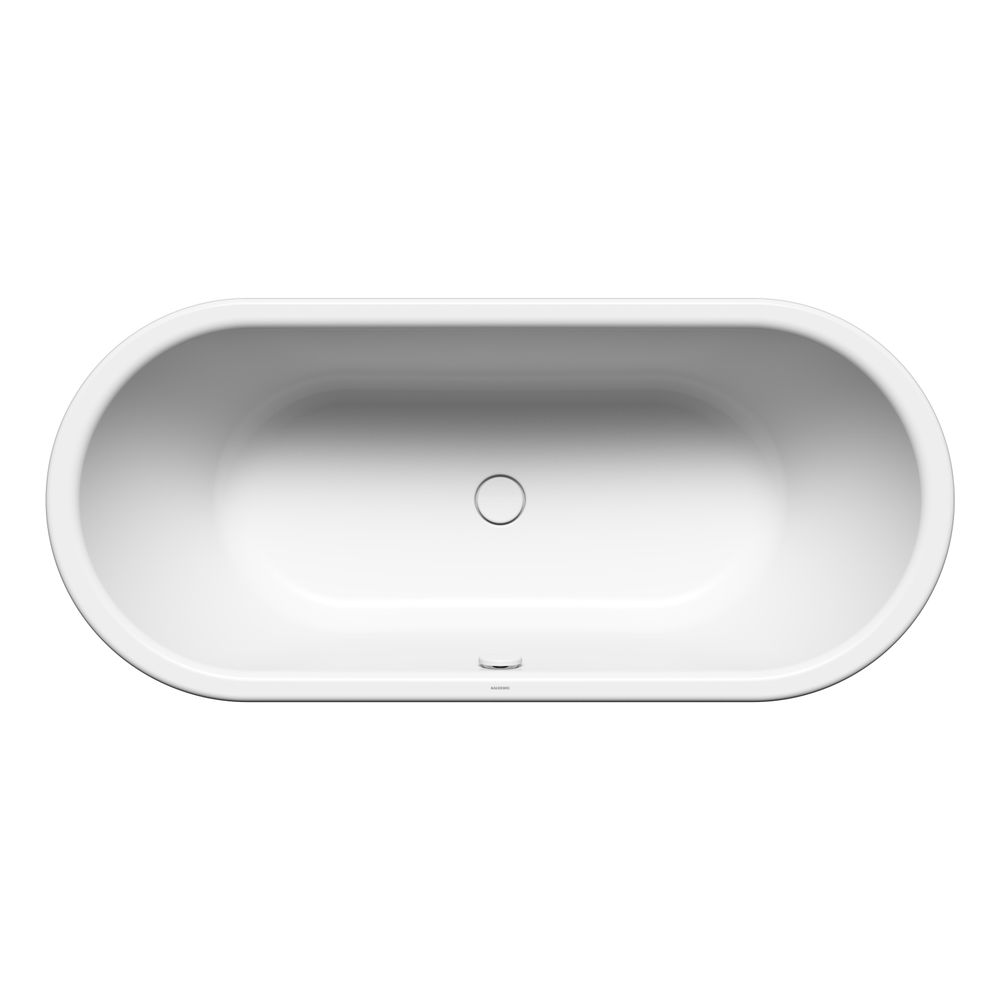 Baignoire Kaldewei Centro Duo ovale 485x800x1800mm 195l Pergamon avec antidérapant complet, ÜL, PEFF, sans GL