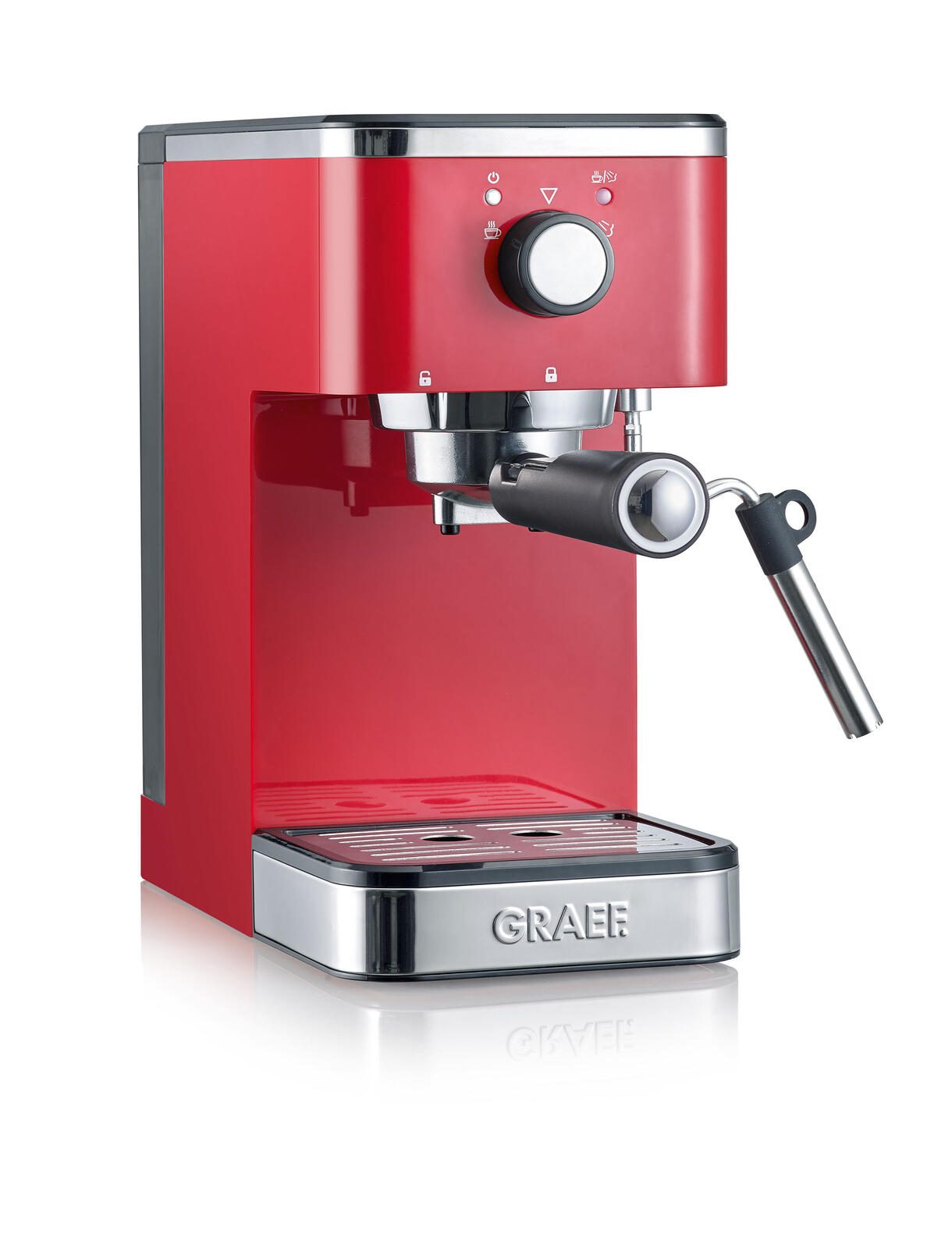 Machine à espresso à porte-filtre Graef Salita ES 403, rouge (abandonné)
