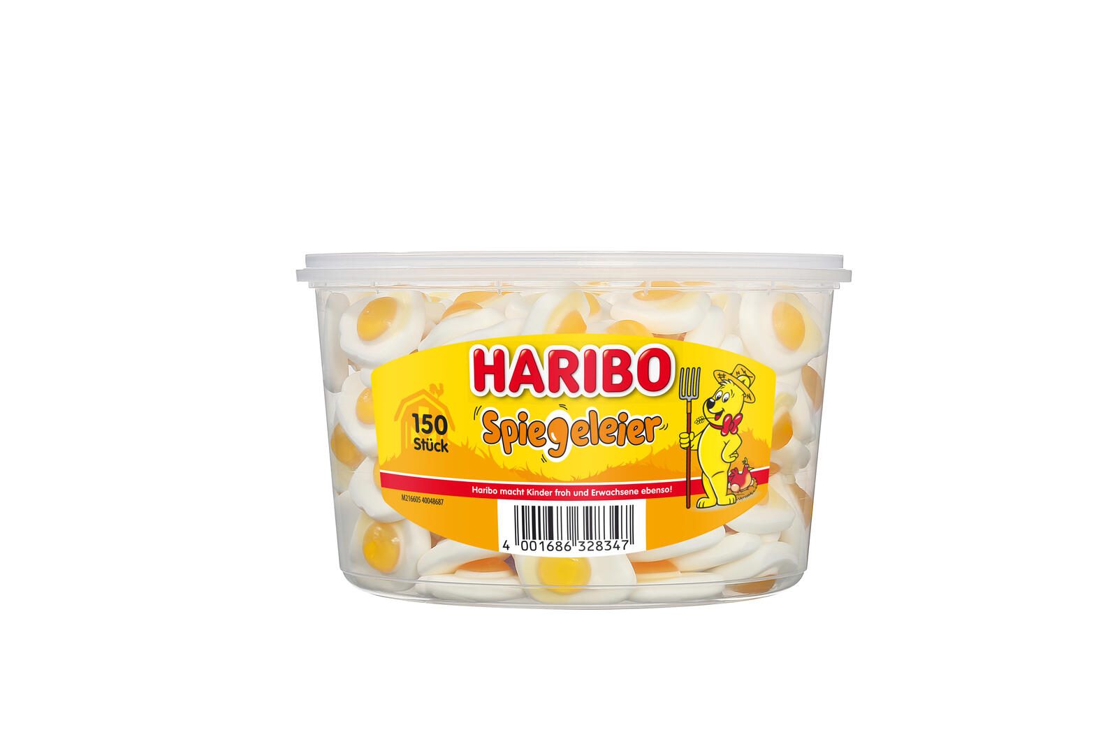 HARIBO Œufs à la Neige 1 boîte = 150 pièces — lot de 150 pièces