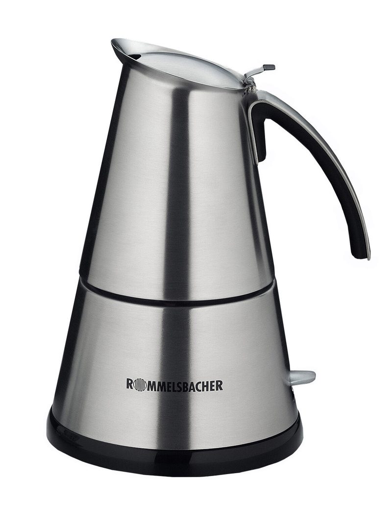 Cafetière à espresso Rommelsbacher EKO 366/E "El Presso Deluxe" en acier inoxydable