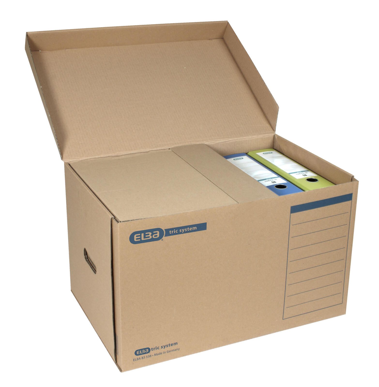 Conteneur d'archivage ELBA pour classeurs 54,5 x 36,0 x 32,0 cm 1 boîte = 10 unités — lot de 10 pièces
