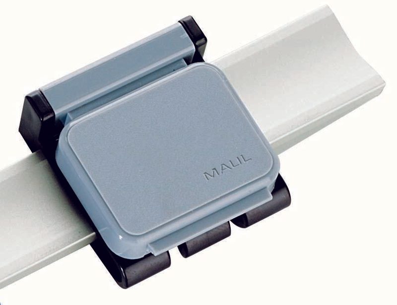 Clips magnétiques pour support de planche MAUL gris 1 boîte = 10 pièces — lot de 10 pièces