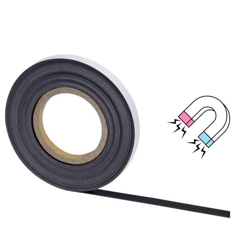 MAUL Bande magnétique autocollante 1,5 x 1000,0 cm brun