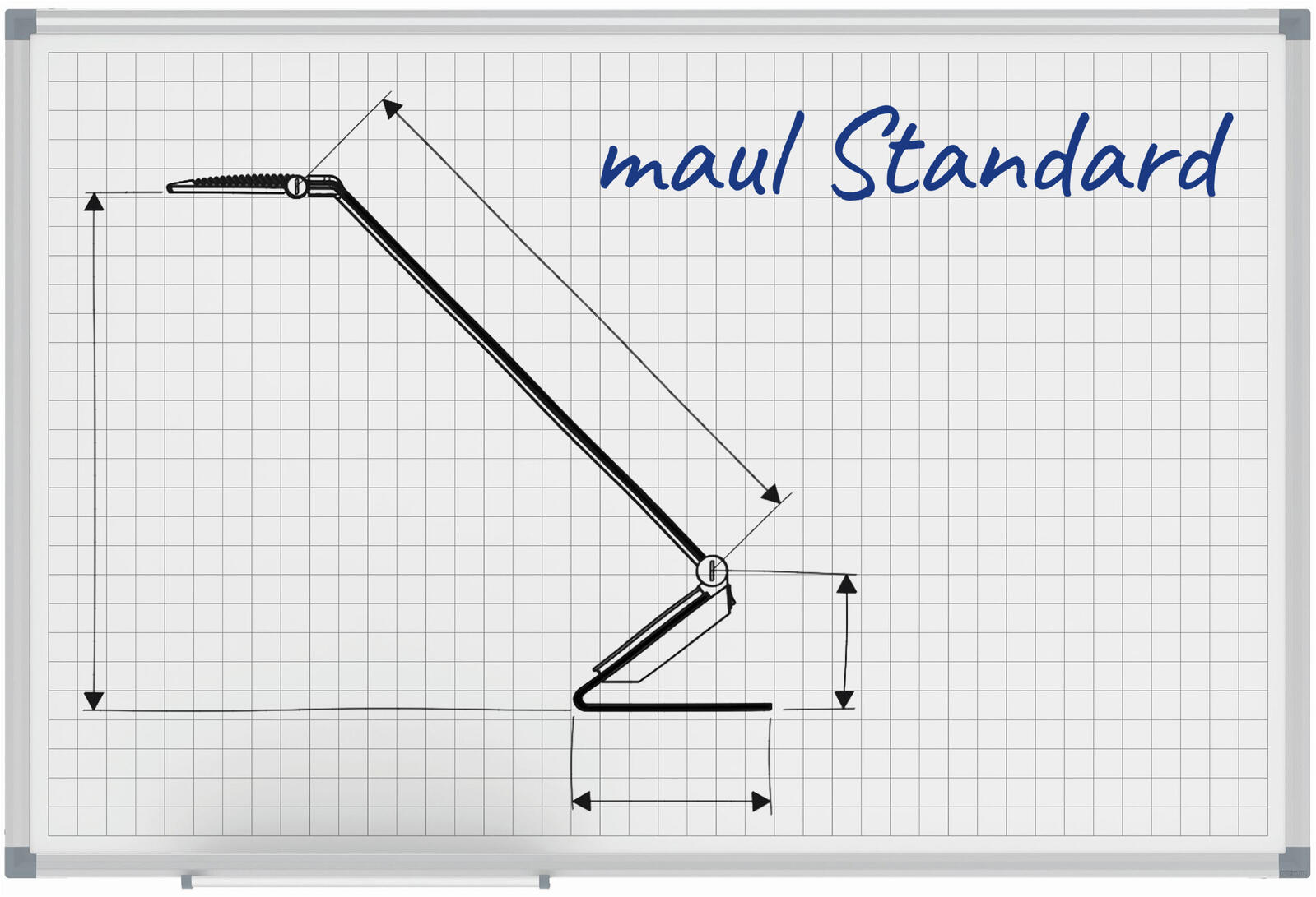 MAUL Tableau blanc 90,0 x 60,0 cm blanc