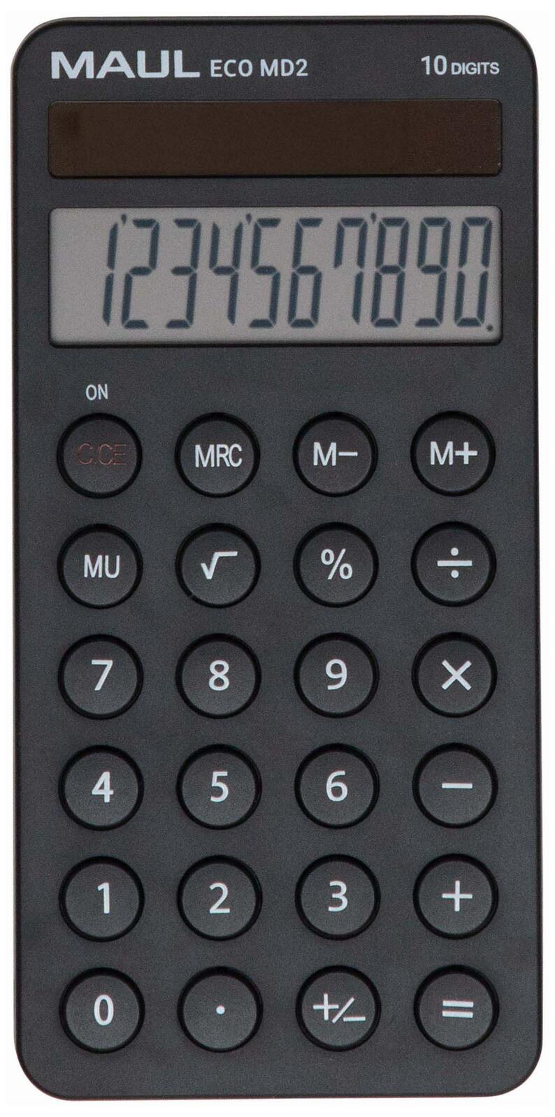 Calculatrice de poche MAUL ECO MD 2 noir