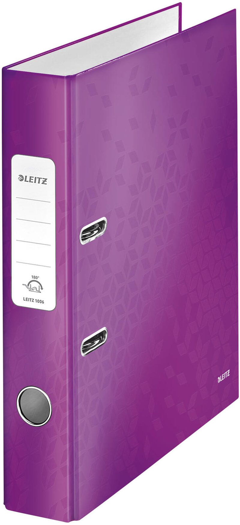 Classeur qualité LEITZ WOW 180° DIN A4, 5 cm violet