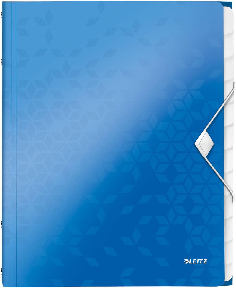 Chemise de classement LEITZ DIN A4 12 compartiments bleu