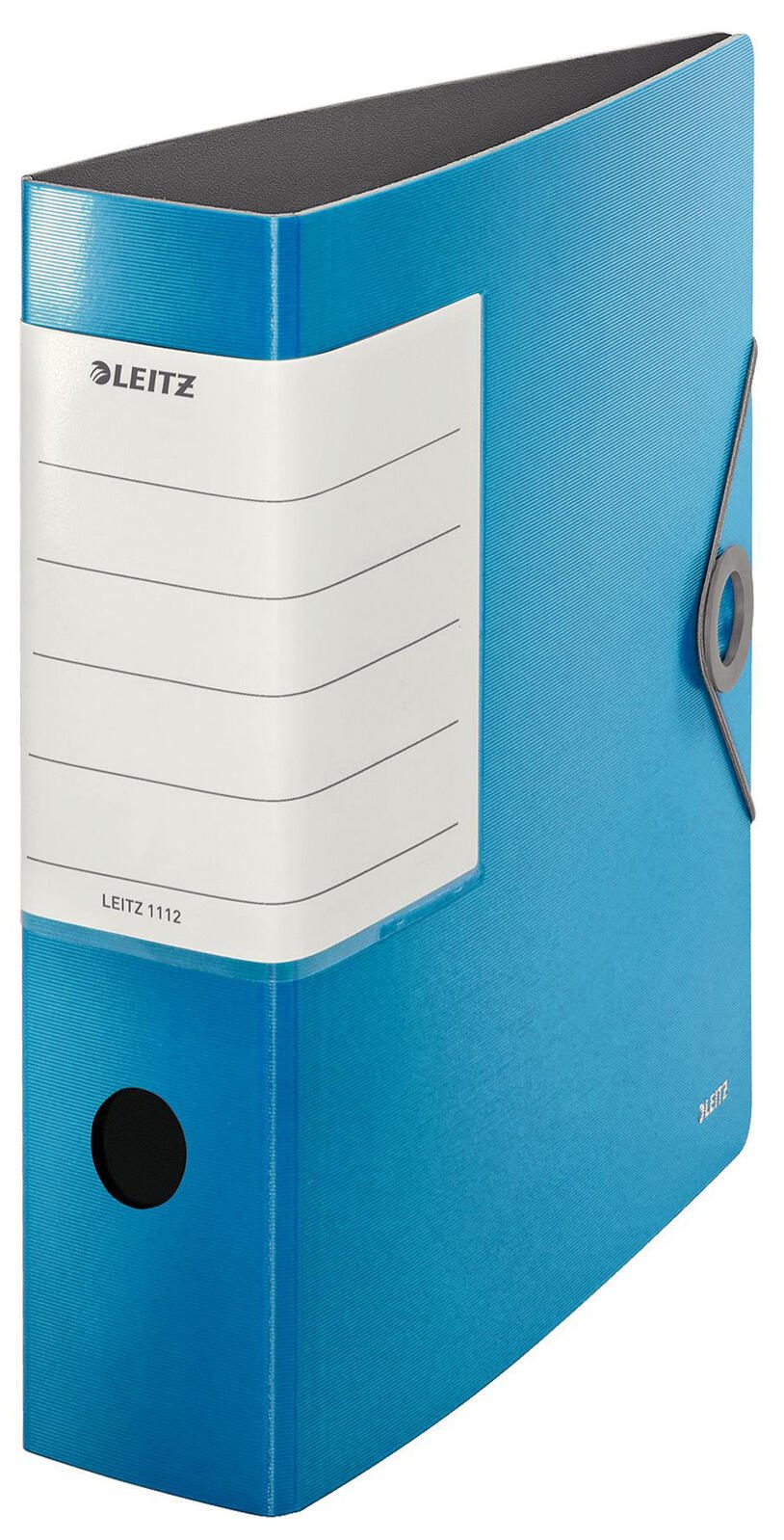 Classeur Leitz largeur de dos 8,2 cm DIN A4 en plastique bleu clair (1 unité)