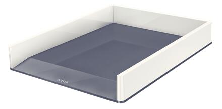 LEITZ Range-documents WOW Duo Colour DIN A4 blanc perlé/gris