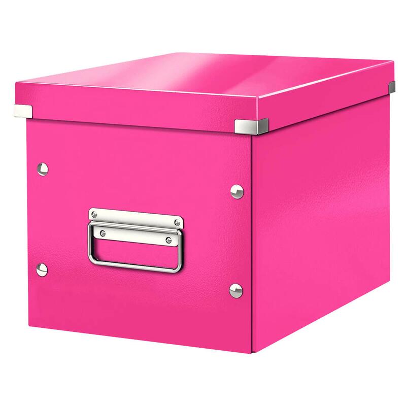 Boîte de rangement LEITZ 10,0 l - 26,0 x 26,0 x 24,0 cm rose