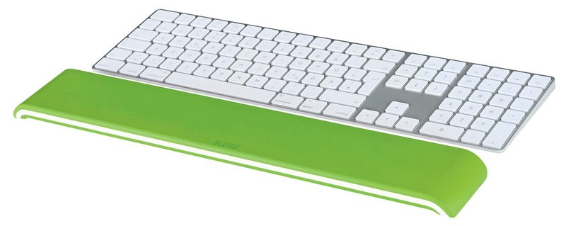 Repose-poignet pour clavier LEITZ Ergo WOW vert, blanc