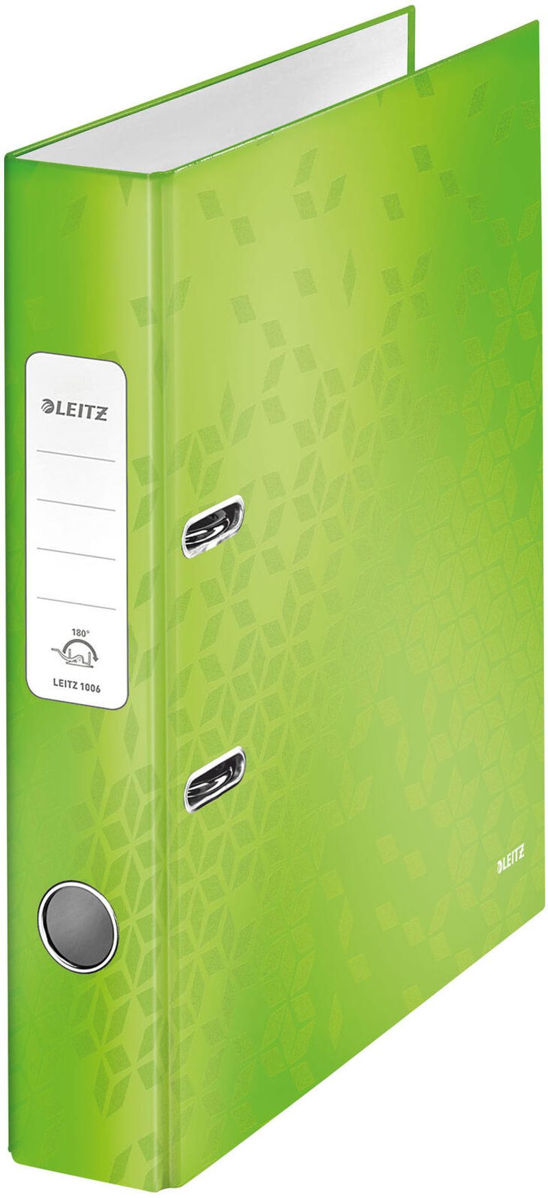 Classeur qualité LEITZ WOW 180° DIN A4, 5 cm vert