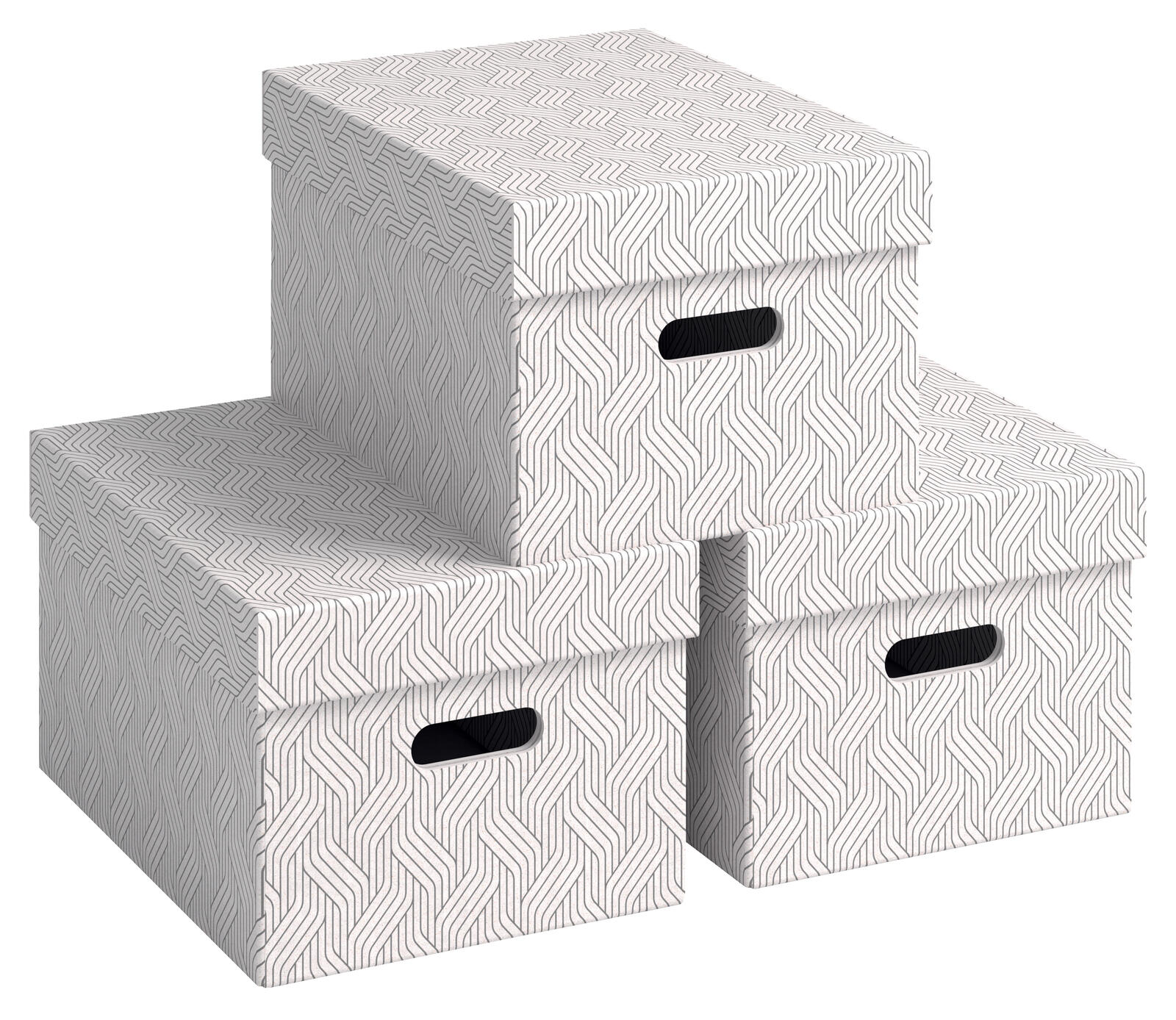 Boîtes de rangement Leitz 26,5 x 36,5 x 20,5 cm, blanc 1 boîte = 3 pièces — lot de 3 pièces