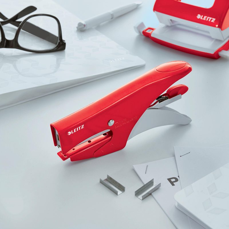 Pince à agrafer LEITZ 5531 WOW rouge-métallisé