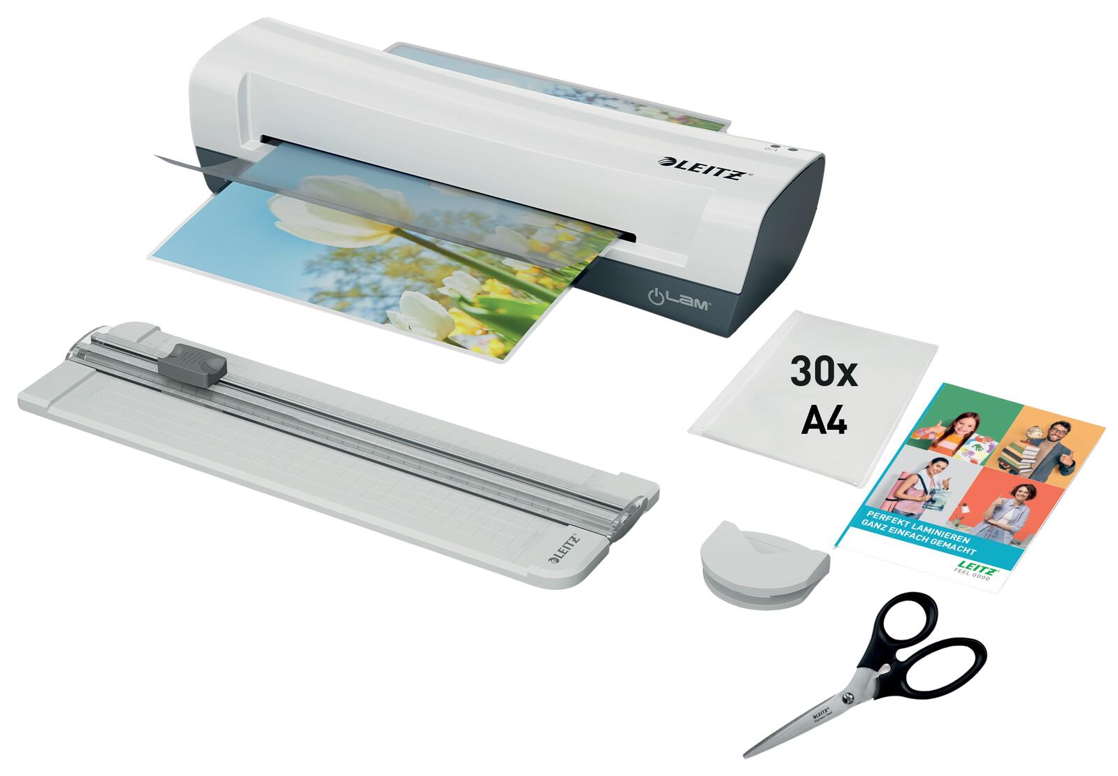 LEITZ iLAM Home DIY Set de plastifieuse jusqu'à DIN A4