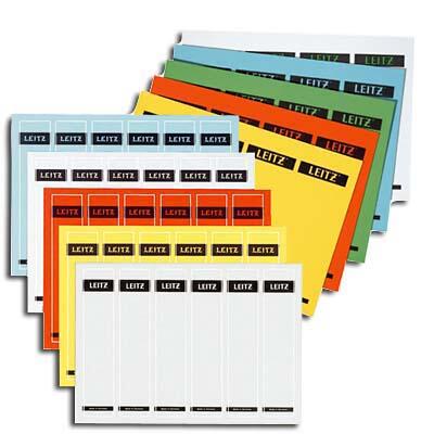 Étiquettes pour classeurs Leitz 16880035 longues/étroites, papier blanc, 125 étiquettes par paquet