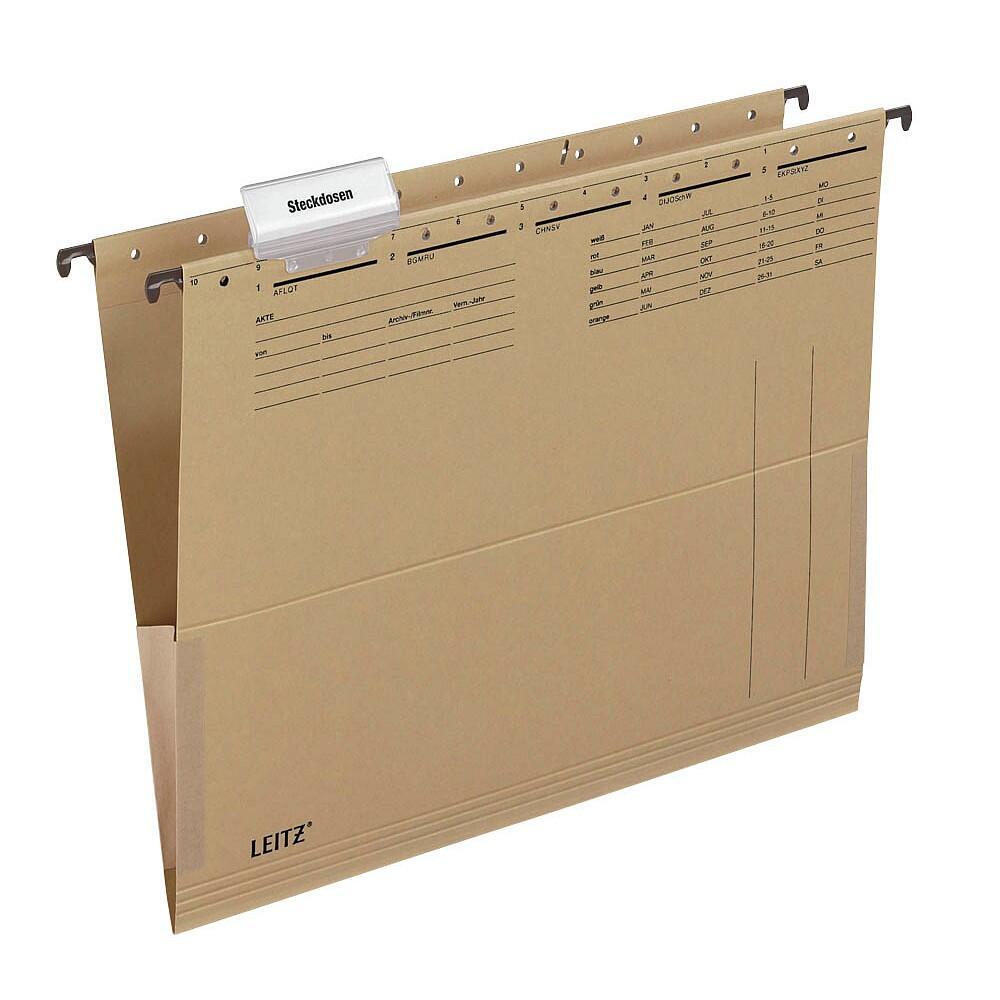 LEITZ Pochette suspendue ALPHA 1916 marron naturel - 10 unités