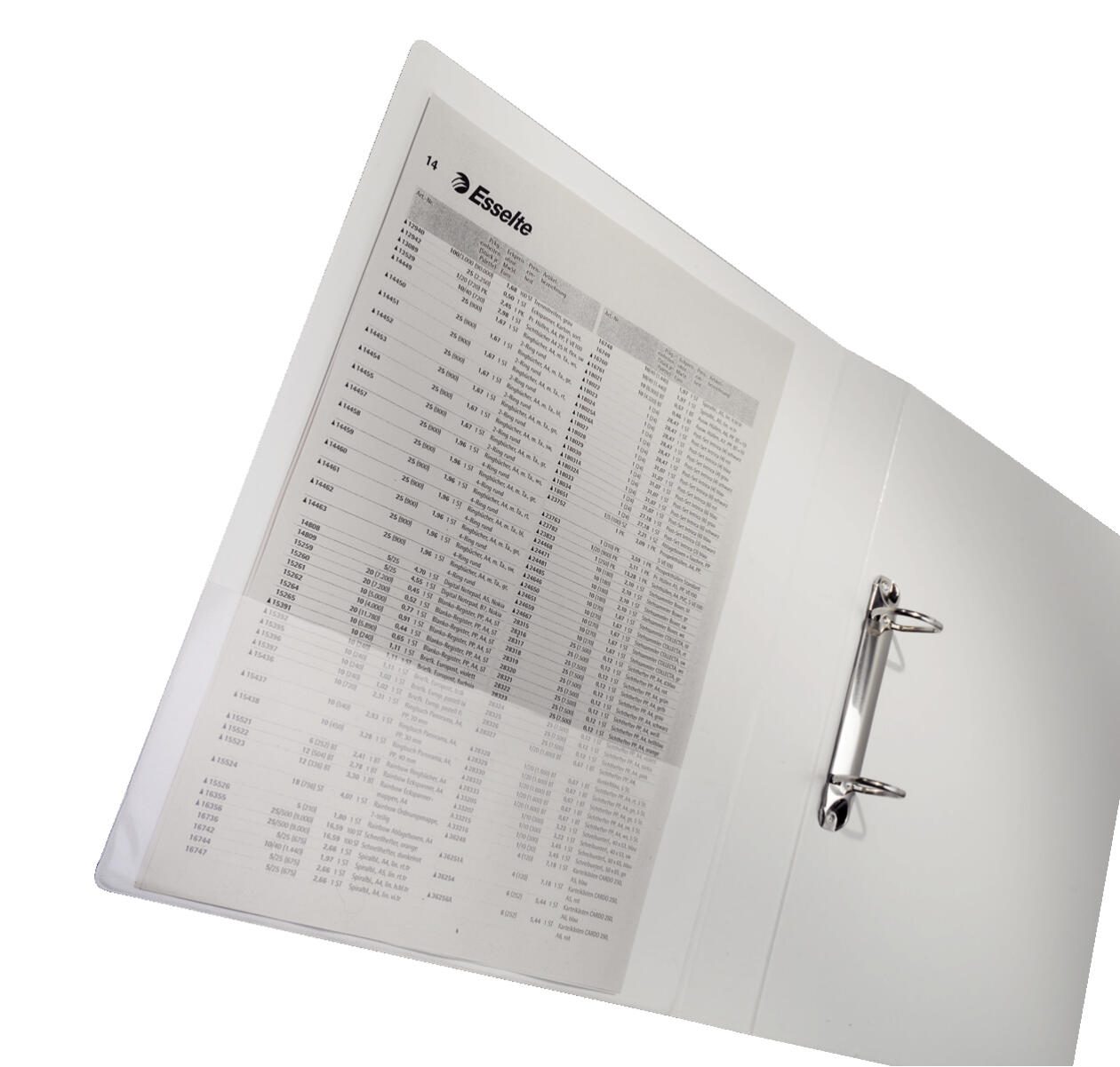Classeurs de présentation LEITZ 2 anneaux DIN A4 2,9 cm blanc 1 boîte = 6 unités — lot de 6 pièces