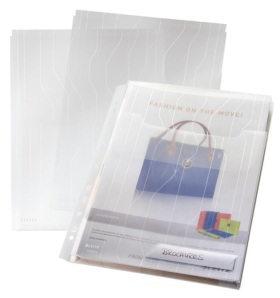Poche prospectus CombiFile Maxi 47270003 A4 Polypropylène transparent 3 pièces/paquet — lot de 3 pièces
