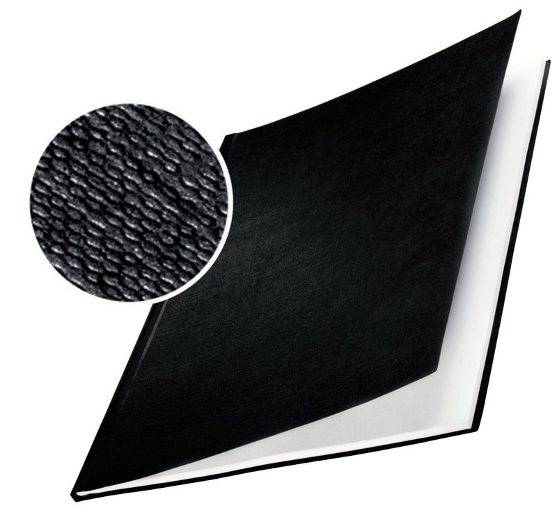 LEITZ Chemises de reliure noires pour 176-210 feuilles DIN A4 - 1 boîte = 10 unités — lot de 10 pièces