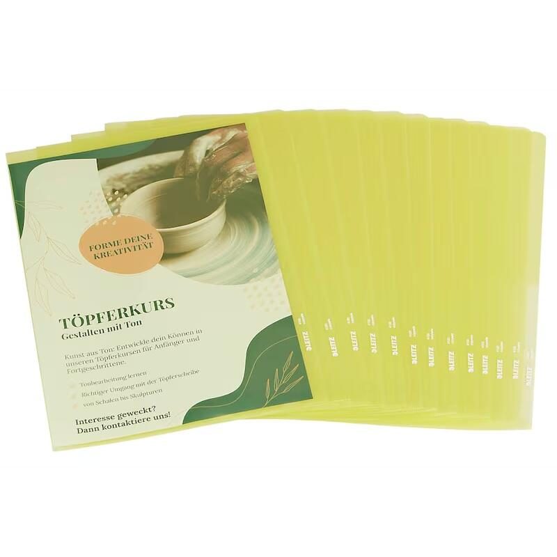 LEITZ Pochettes transparentes DIN A4 lisses 0,15 mm 1 paquet = 100 unités — lot de 100 pièces