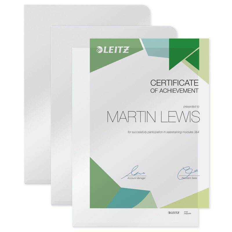 LEITZ Poches transparentes DIN A4 lisse 0,15 mm - 100 pièces — lot de 100 pièces