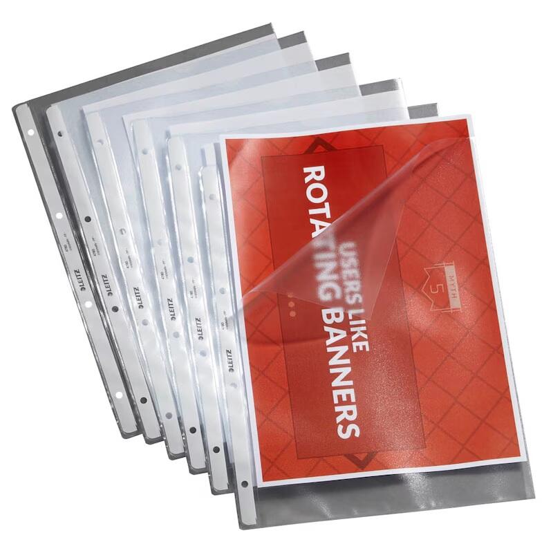 Poches transparentes LEITZ format A4 0,13 mm 1 boîte = 100 pièces — lot de 100 pièces