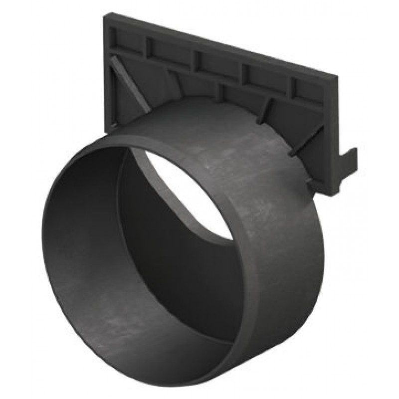 ACO Self Euroline Paroi frontale avec tubulure, raccordement pour tuyau KG DN/OD 110 319289