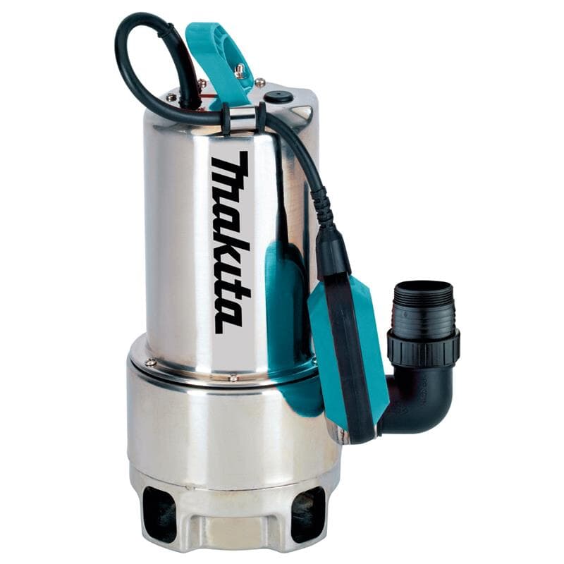 Pompe immergée Makita PF1110 pour eaux chargées 1 100 W, 15 000 l/h, raccordement pour tuyau 2"