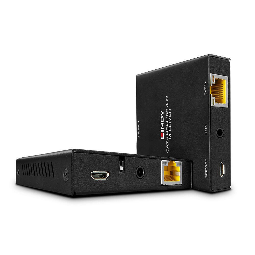 LINDY Extendeur HDMI® 4K60 & IR Cat.6 avec PoC