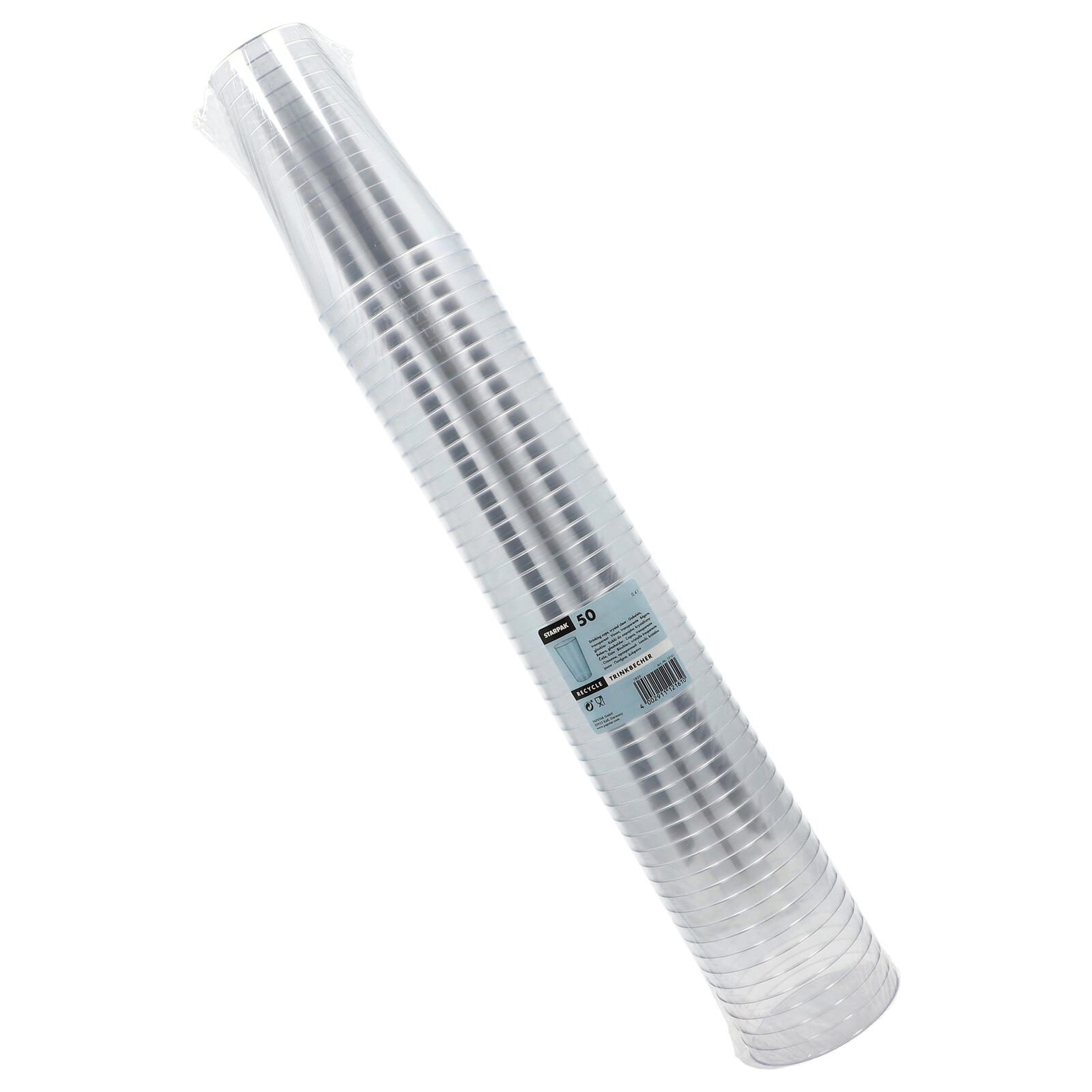 STARPAK Gobelets jetables 9 cm 0,4 l transparents 1 boîte = 50 pcs. — lot de 50 pièces