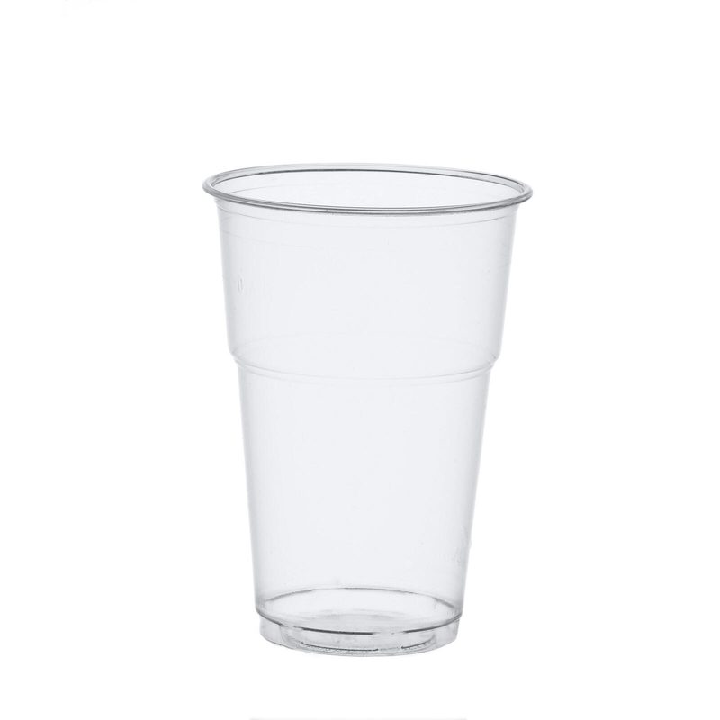 PAPSTAR pure gobelets jetables 9,5 cm 0,4 l transparents 1 boîte = 70 pièces — lot de 70 pièces