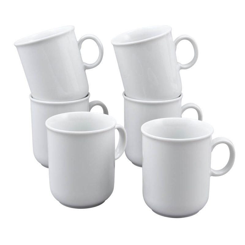Tasses à café Compact Seltmann Weiden 0,25 l blanc 1 pack = 6 pièces — lot de 6 pièces