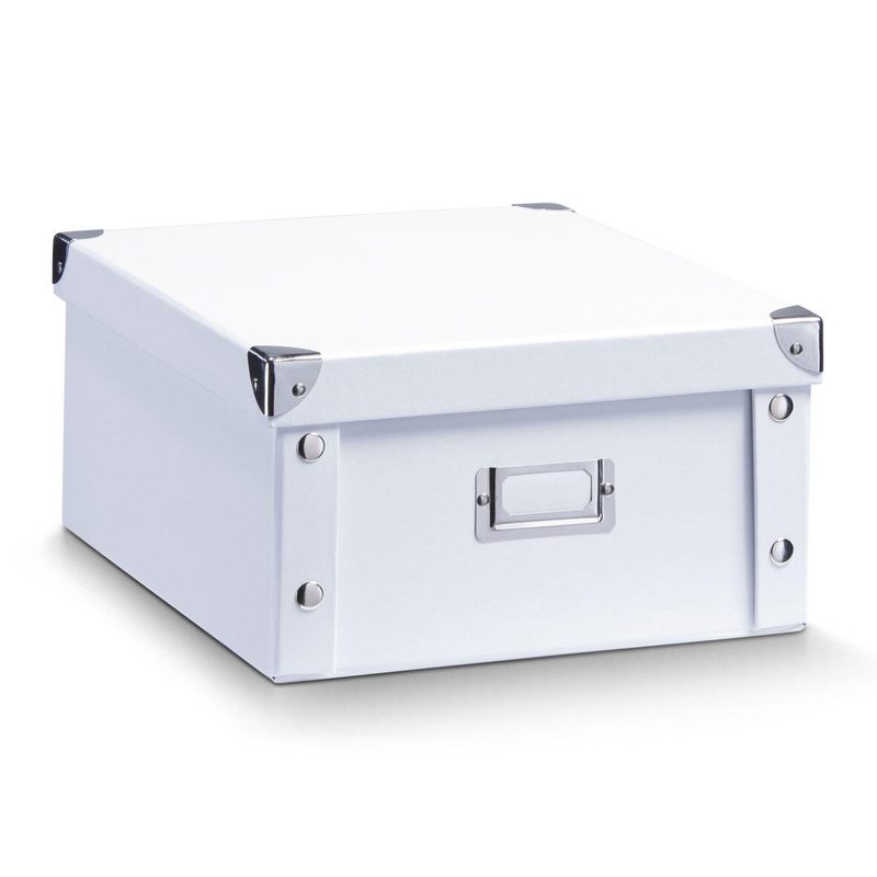 Boîte de rangement 9,6 l - 26,0 x 31,0 x 14,0 cm blanc Zeller