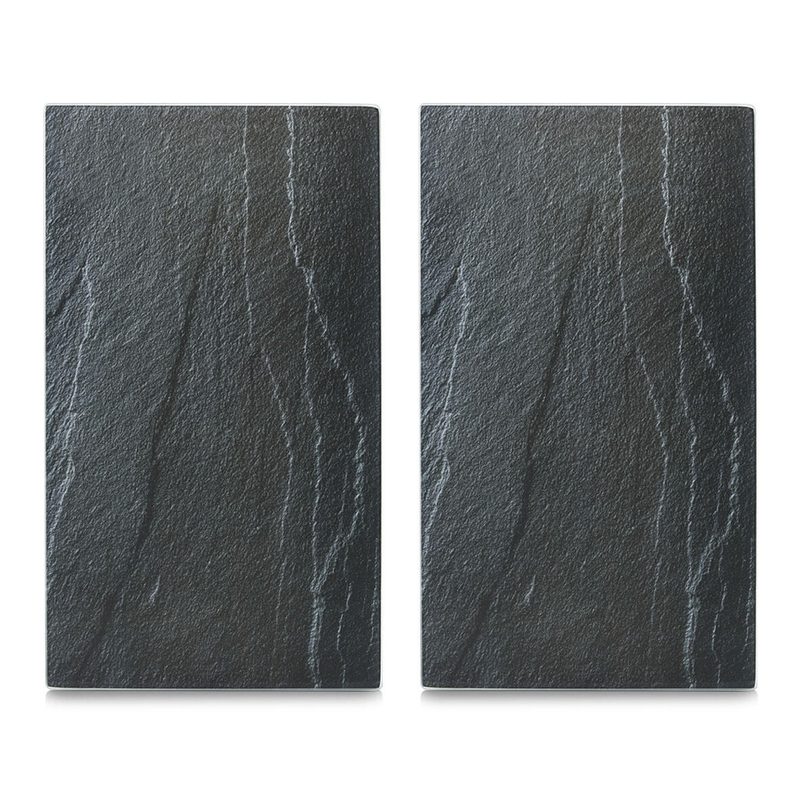 Zeller Plaques de couverture de cuisinière grises 1 set = 2 pièces — lot de 2 pièces