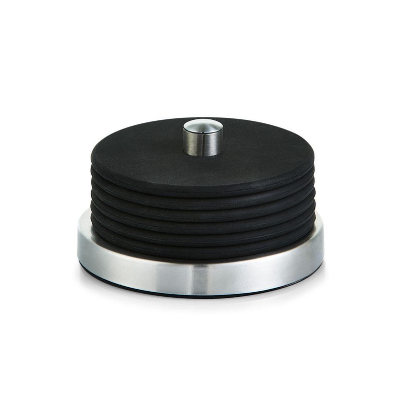 Sous-verres Zeller 10 cm noir, argent (1 pack = 7 pièces) — lot de 7 pièces