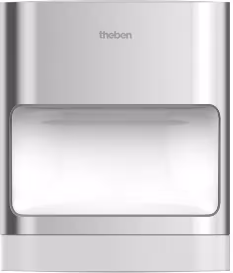 Luminaire LED mural Theben theLeda D SU AL 14 W, aluminium, Spot, Uplight, 3000 K, blanc chaud, détecteur de mouvement 1020902
