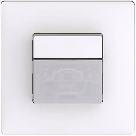 Theben theMura S180-101 Détecteur de présence (PIR) mural encastré, intérieur, 170° rectangulaire, hauteur de montage 2,20 m, 16 x 10 m, 1 canal lumière, 1 canal présence pour CVC, blanc