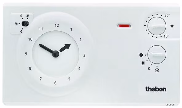Theben RAMSES 782 Thermostat mécanique à horloge analogique (AP), programme journalier/hebdomadaire, réserve de marche 3 jours