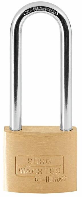 Burg Wächter 222 HB 40 65 SB C-Line Serrure à cadenas cylindrique avec boucle renforcée, laiton (33681)