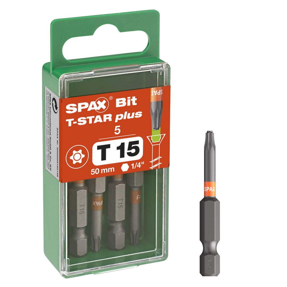 SPAX Bits T15 T-STAR Plus, 5 pièces — lot de 5 pièces