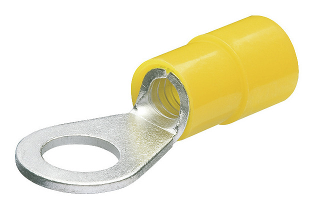 KNIPEX Cosses à câble en anneau isolées, jaune 100 pièces — lot de 100 pièces