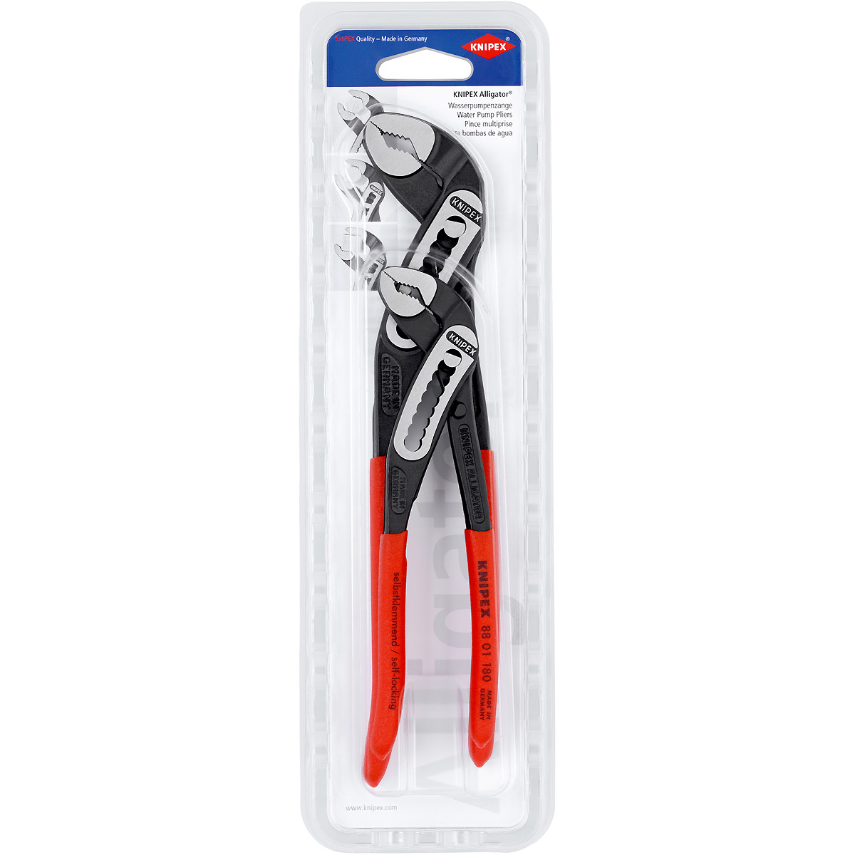 Jeu de pinces KNIPEX Alligator 2 pièces 320 mm