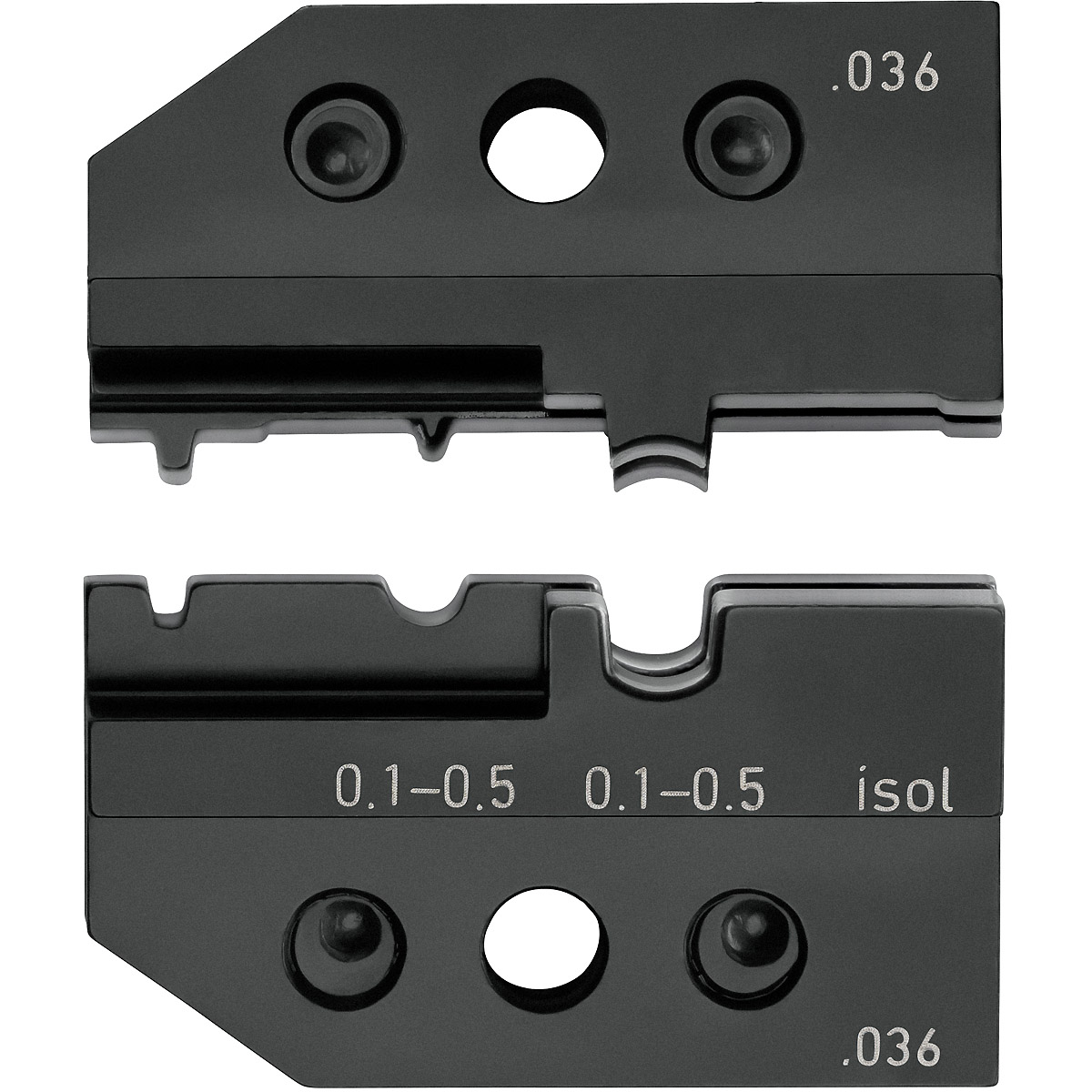 Moule à sertir KNIPEX pour connecteurs isolés et non isolés 32 mm