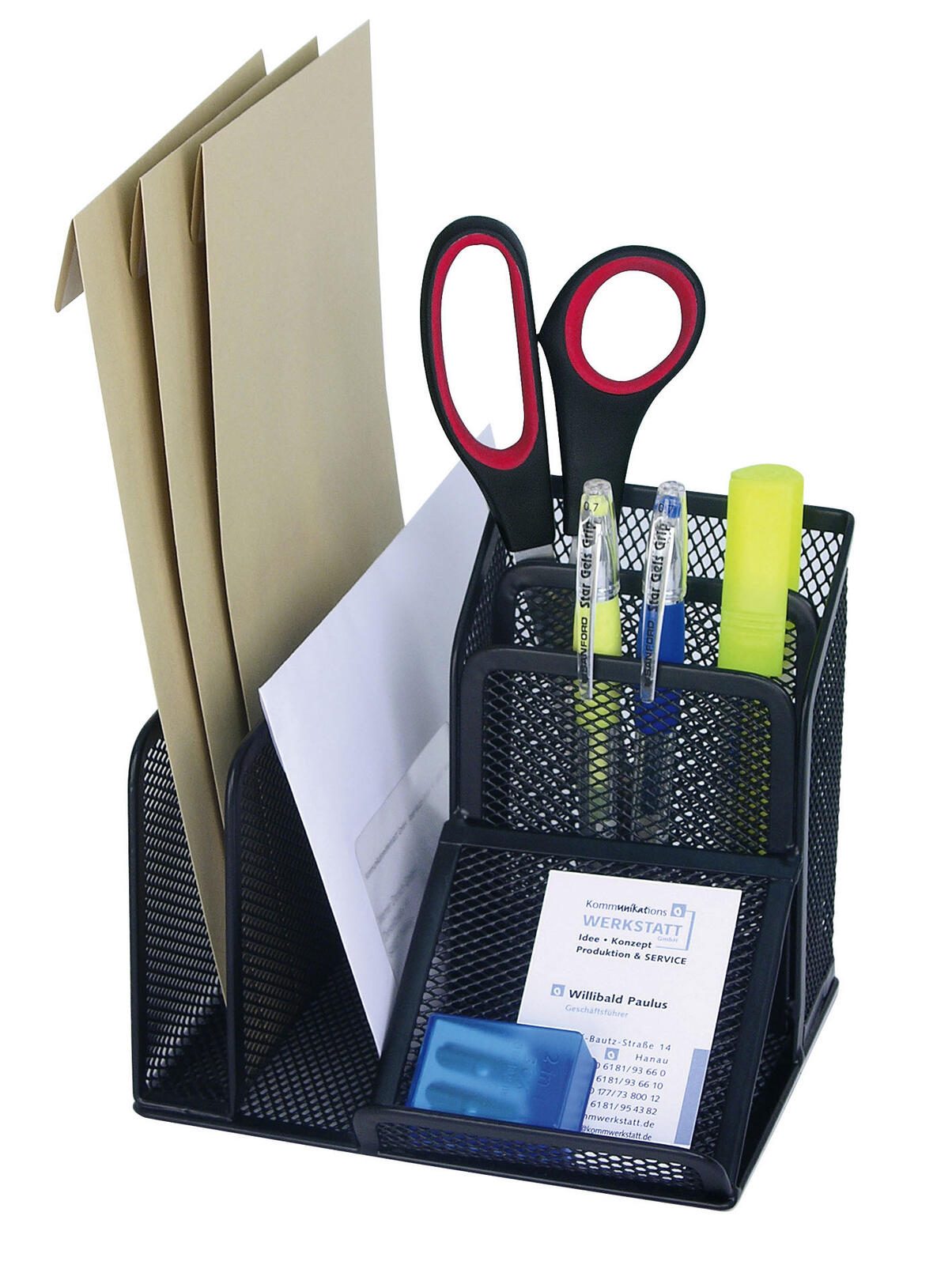 WEDO Organisateur de bureau 15,8 x 13,5 x 14,5 cm noir