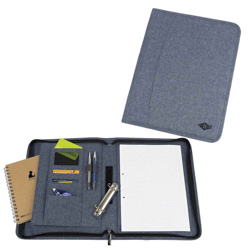 Chemise classeur WEDO Denim en fibres synthétiques DIN A4 bleu